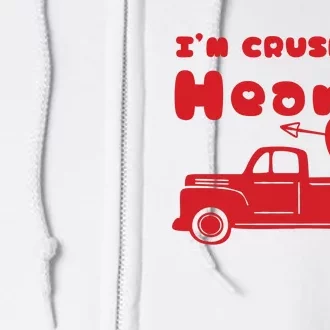 IM Crushing Hearts Monster Truck Valentines Day Full Zip Hoodie