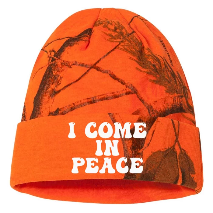 I Come In Peace IM Peace Funny CoupleS Matching Kati - 12in Camo Beanie