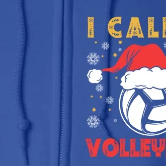 I Call It Volleymas Sport Lover Merry Xmas Christmas Day Gift Full Zip Hoodie