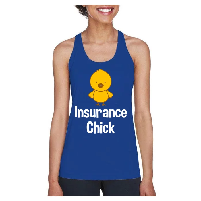 Insurance Chick Insurance Broker Insurance Agent Gift Women's Racerback Tank