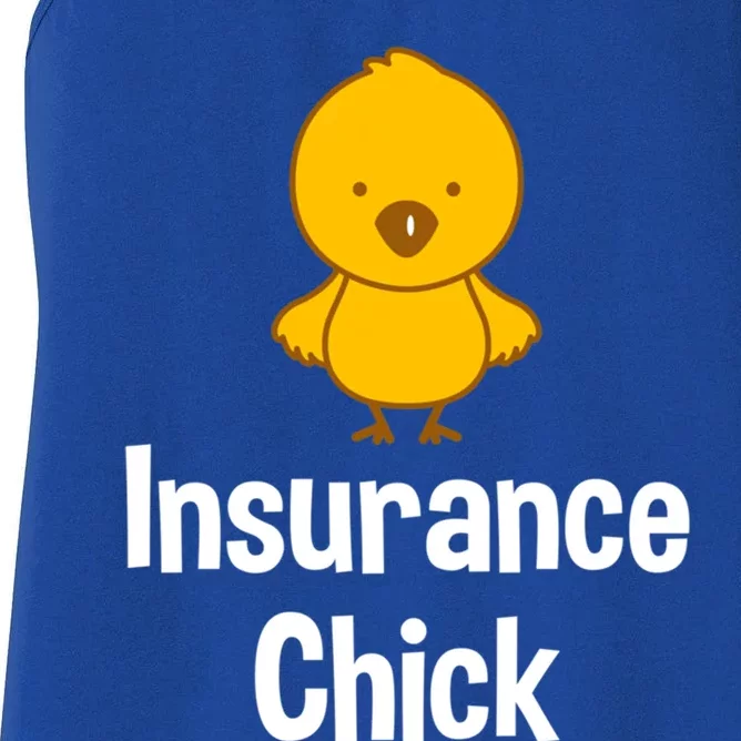 Insurance Chick Insurance Broker Insurance Agent Gift Women's Racerback Tank