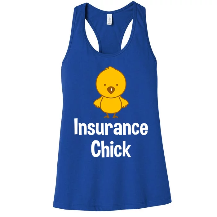 Insurance Chick Insurance Broker Insurance Agent Gift Women's Racerback Tank