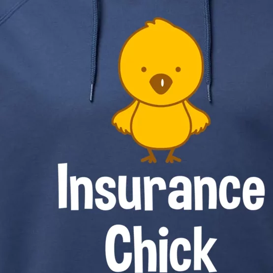 Insurance Chick Insurance Broker Insurance Agent Gift Performance Fleece Hoodie