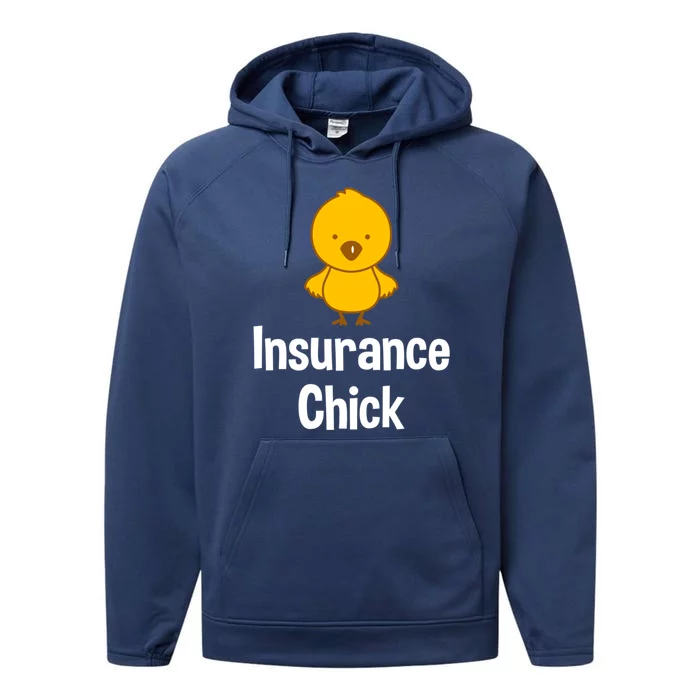 Insurance Chick Insurance Broker Insurance Agent Gift Performance Fleece Hoodie