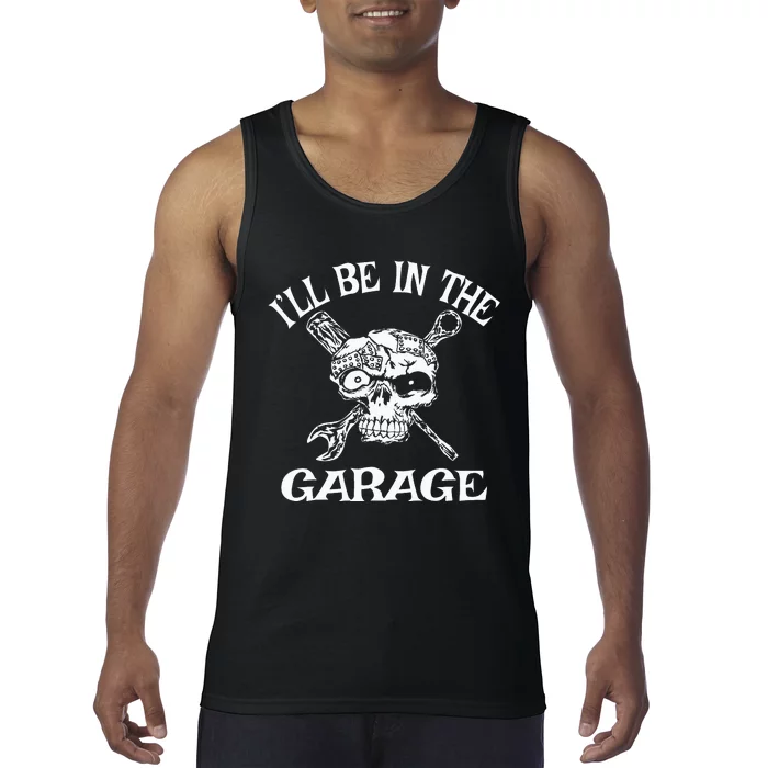 I Can't I Have Plans In The Garage Funny Car Mechanic Tank Top