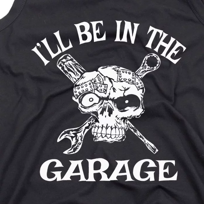 I Can't I Have Plans In The Garage Funny Car Mechanic Tank Top