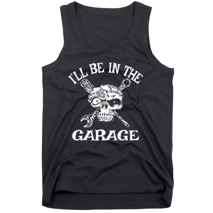 I Can't I Have Plans In The Garage Funny Car Mechanic Tank Top