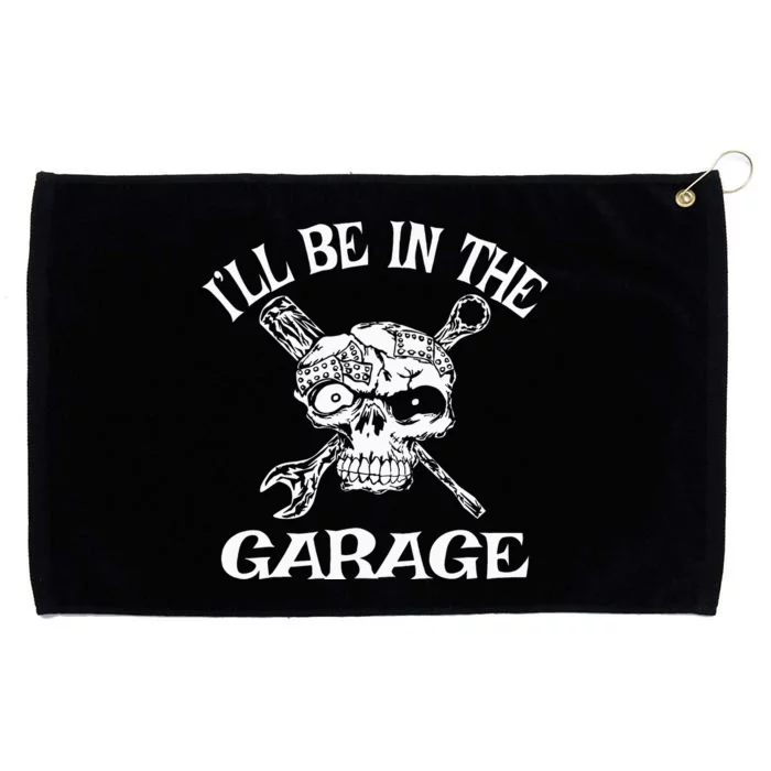 I Can't I Have Plans In The Garage Funny Car Mechanic Grommeted Golf Towel