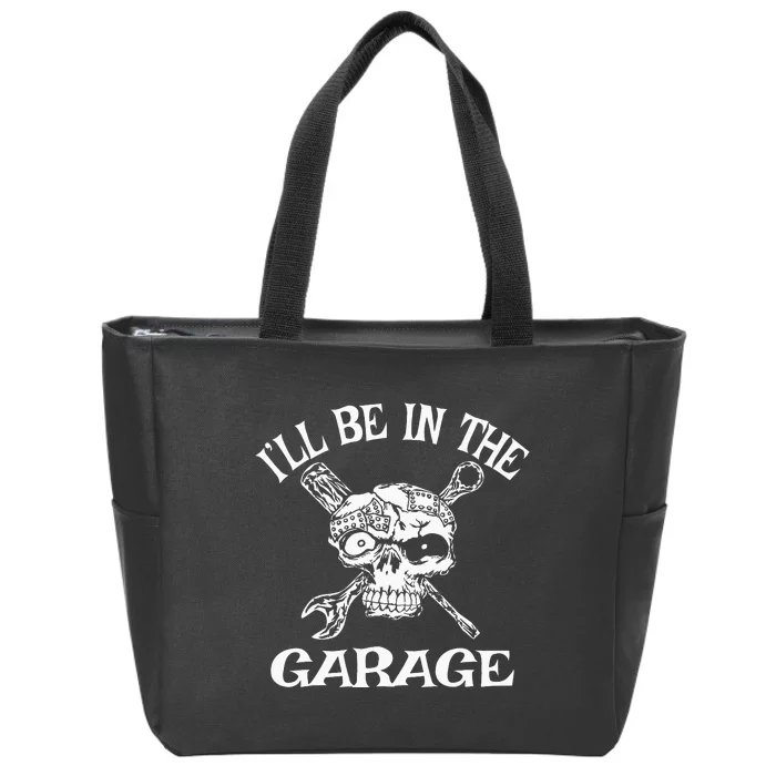 I Can't I Have Plans In The Garage Funny Car Mechanic Zip Tote Bag