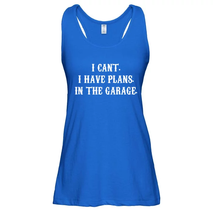 I Can't I Have Plans In The Garage Mechanic Diy Saying Gift Ladies Essential Flowy Tank