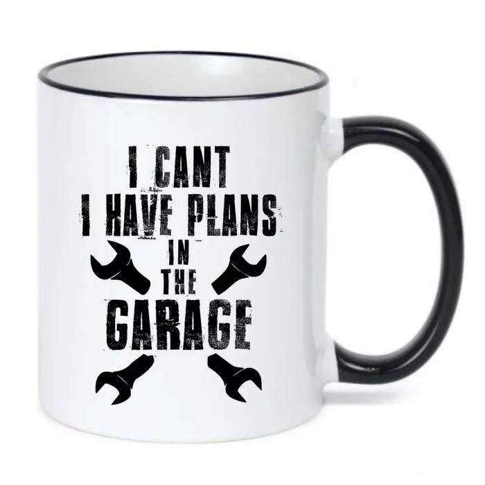 I Cant I Have Plans In The Garage Mechanics Mechanical Gift Black Color Changing Mug