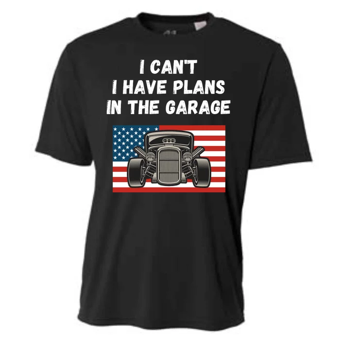 I Can’t I Have Plans In The Garage, Mechanic, Funny Garage Cooling Performance Crew T-Shirt