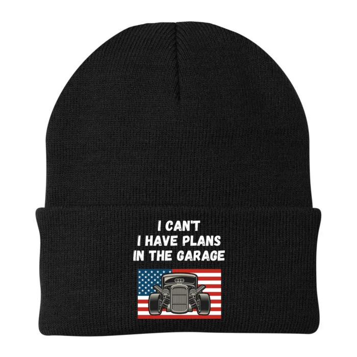 I Can’t I Have Plans In The Garage, Mechanic, Funny Garage Knit Cap Winter Beanie