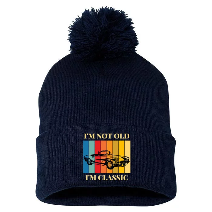 I Can’t I Have Plans In The Garage, Funny Garage Mechanic Pom Pom 12in Knit Beanie