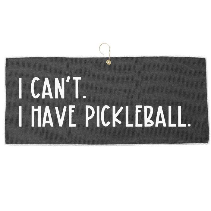 I Can't I Have Pickleball Peace Love Pickleball Large Microfiber Waffle Golf Towel