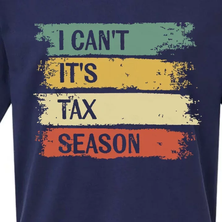 I Cant Its Tax Season Funny Accountant Gifts Accounting Sueded Cloud Jersey T-Shirt