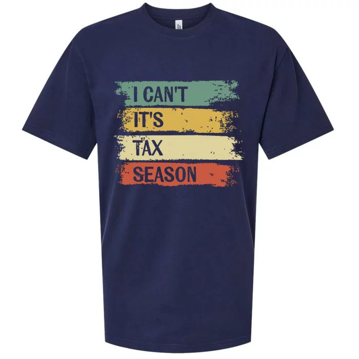 I Cant Its Tax Season Funny Accountant Gifts Accounting Sueded Cloud Jersey T-Shirt