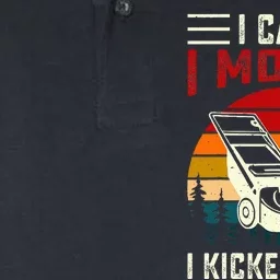 I Came I Mowed I Kicked Grass Softstyle Adult Sport Polo