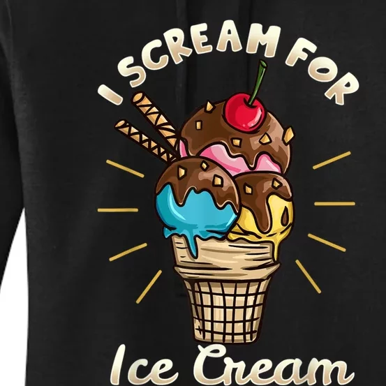 Ice Cream Women's Pullover Hoodie