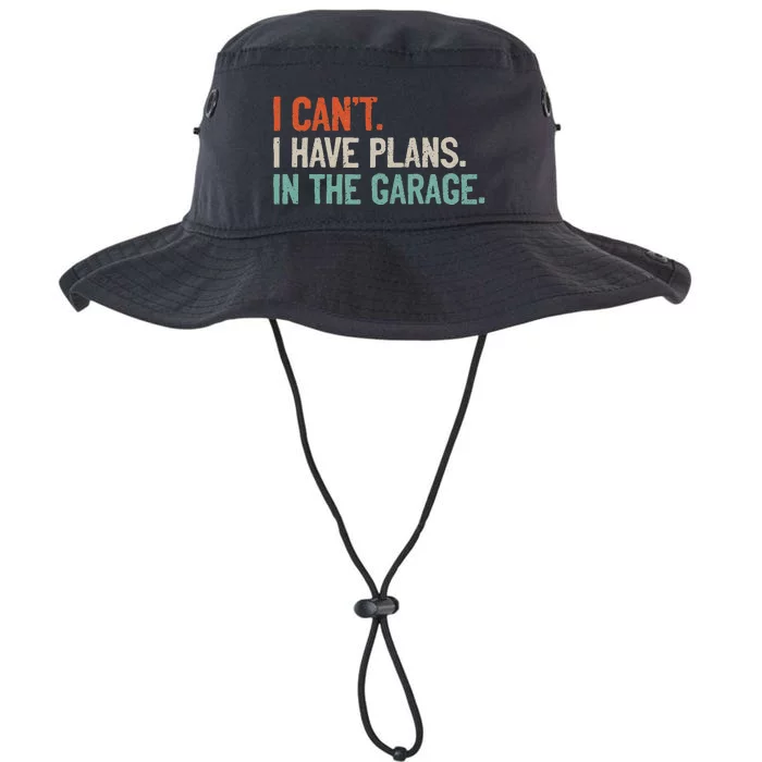 I Can't I Have Plans In The Garage Mechanic DIY Saying Legacy Cool Fit Booney Bucket Hat