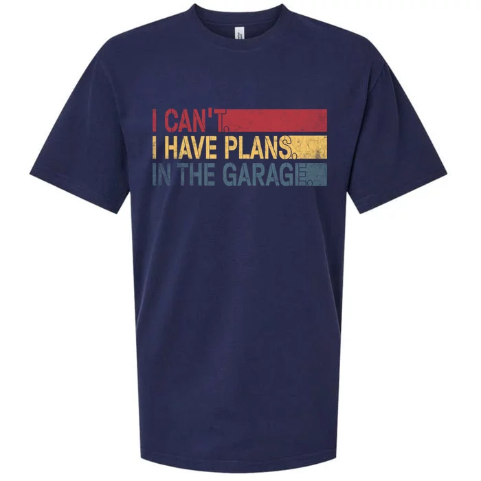 I Cant I Have Plans In The Garage Mechanic Car Enthusiast Cool Gift Sueded Cloud Jersey T-Shirt