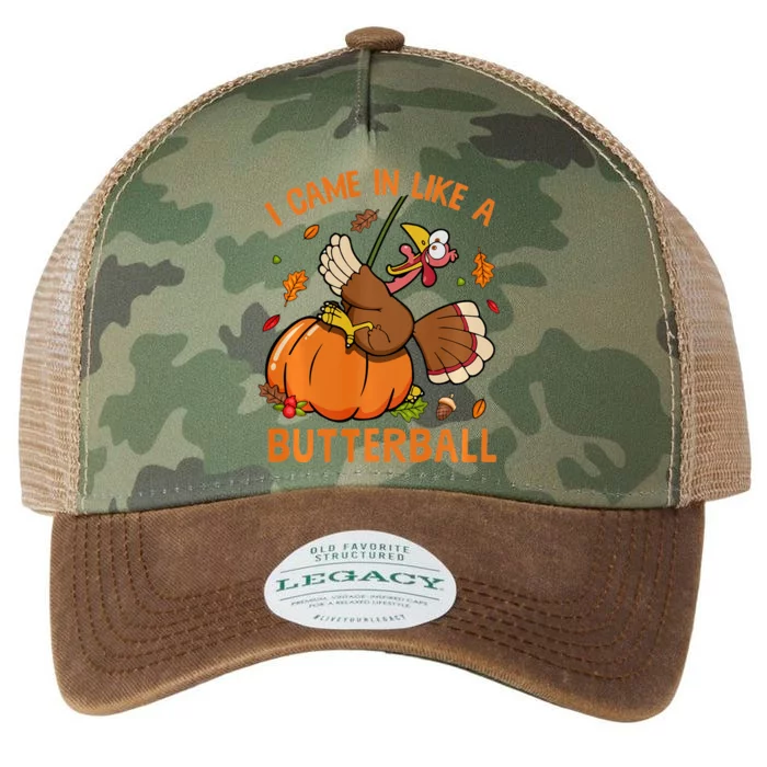 I Came In Like Butterball Funny Thanksgiving Turkey Costume Legacy Tie Dye Trucker Hat