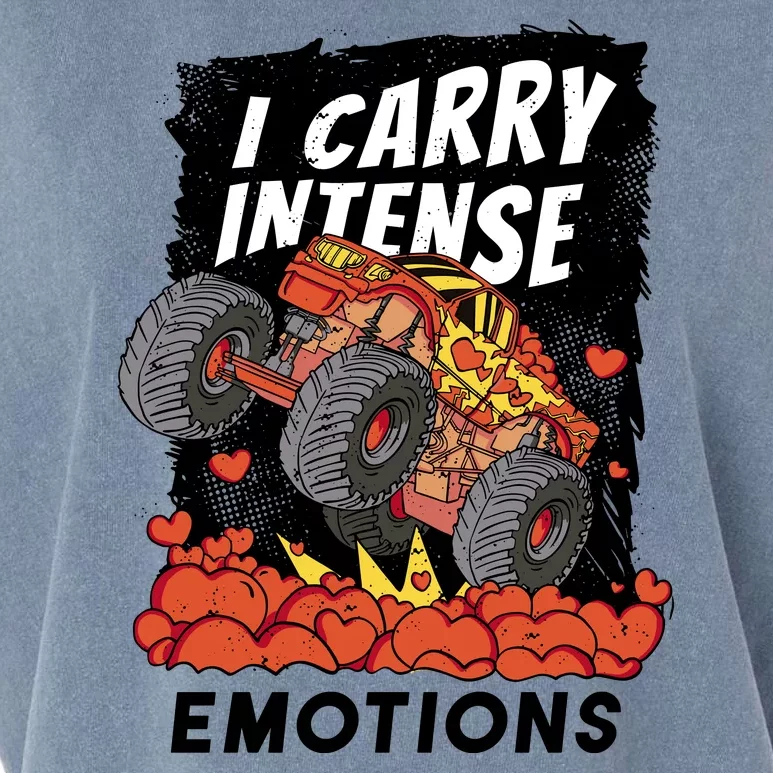 I Carry Intense Emotions Trucker Garment-Dyed Women's Muscle Tee