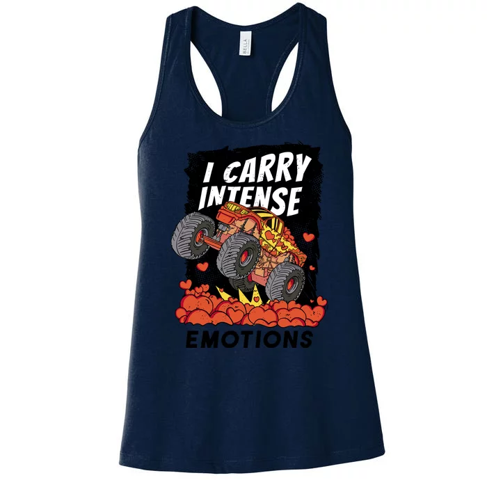 I Carry Intense Emotions Trucker Women's Racerback Tank