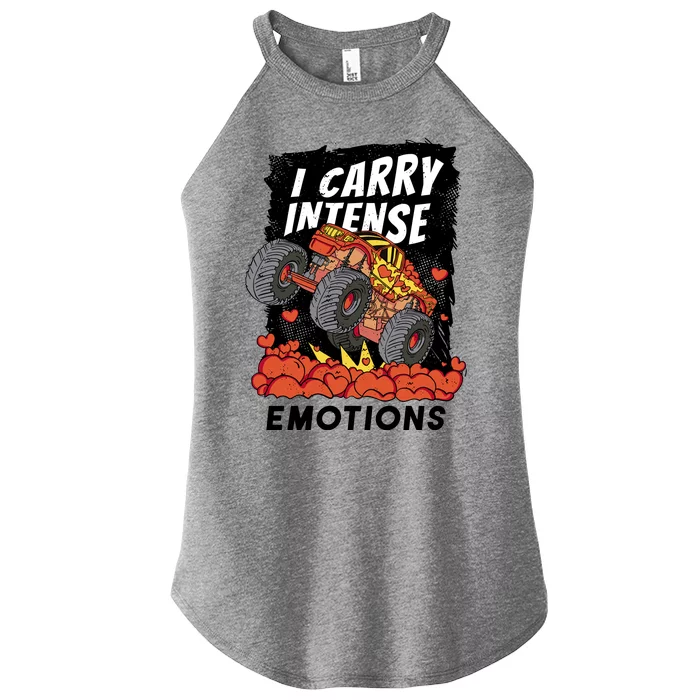 I Carry Intense Emotions Trucker Women’s Perfect Tri Rocker Tank