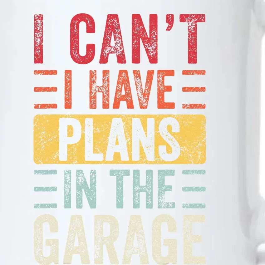 I Can't I Have Plans In The Garage Funny Car Mechanic Retro Black Color Changing Mug