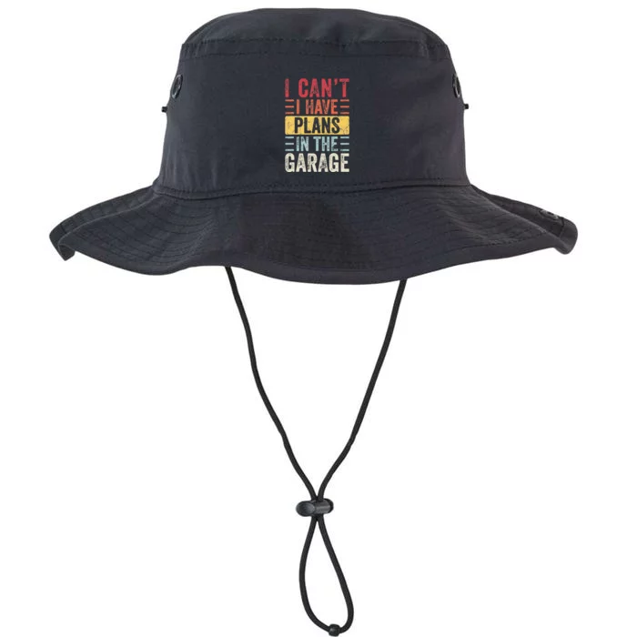 I Can't I Have Plans In The Garage Funny Car Mechanic Retro Legacy Cool Fit Booney Bucket Hat