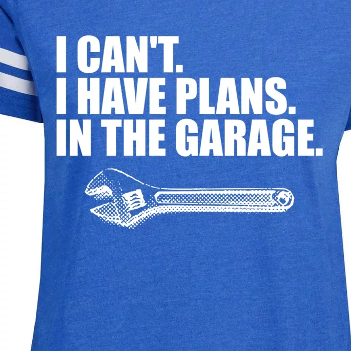 I Can't I Have Plans In The Garage Gift Enza Ladies Jersey Football T-Shirt