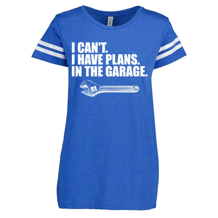 I Can't I Have Plans In The Garage Gift Enza Ladies Jersey Football T-Shirt