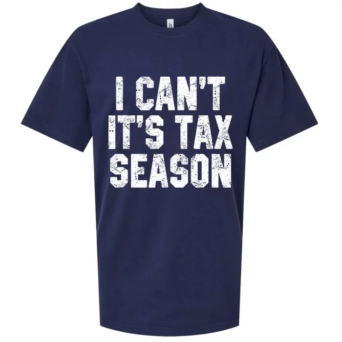 I Can't It's Tax Season Accounting Fun Accountant CPA Gift Sueded Cloud Jersey T-Shirt