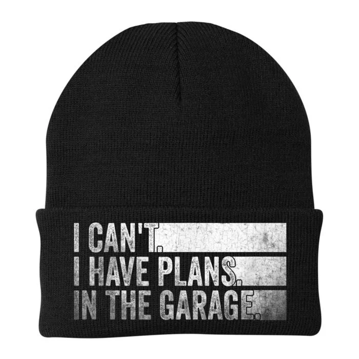 I Can't, I Have Plans In The Garage. Mechanic Car Enthusiast Knit Cap Winter Beanie