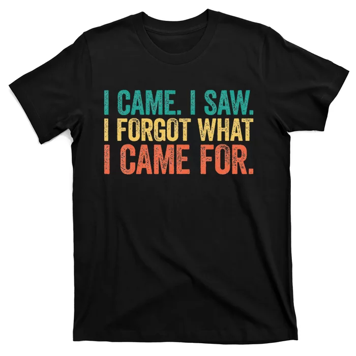 I Came I Saw I Forgot What I Came T-Shirt