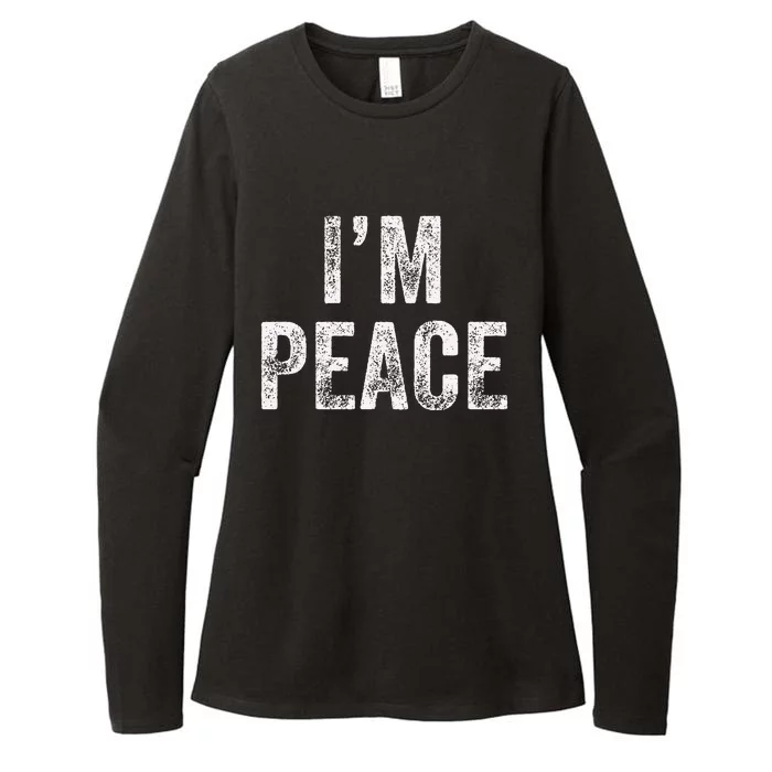 I Come In Peace IM Peace Funny Matching Couple Lovers Womens CVC Long Sleeve Shirt