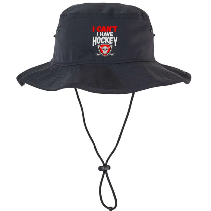 I Cant I Have Hockey Quote Player Mom Dad Coach Ice Hockey Cool Gift Legacy Cool Fit Booney Bucket Hat