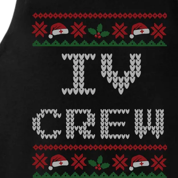 Iv Christmas Intravenous Crew Ladies Tri-Blend Wicking Tank