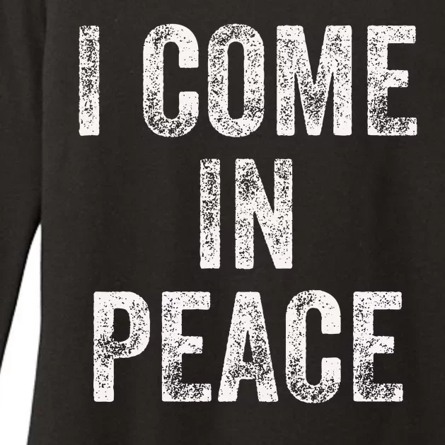 I Come In Peace IM Peace Funny Matching Couple Lovers Womens CVC Long Sleeve Shirt