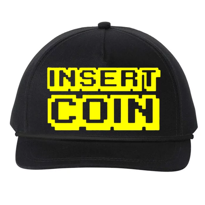 Insert Coin Snapback Five-Panel Rope Hat