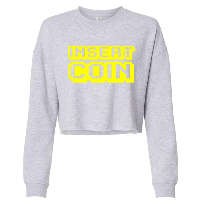 Insert Coin Cropped Pullover Crew