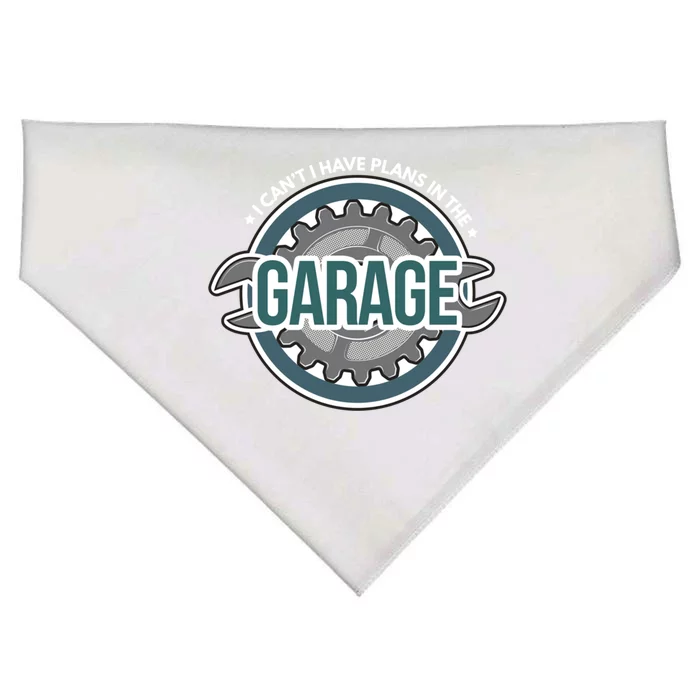 I Can't I Have Plans In The Garage Gift Car Mechanic Gift Garage Gift USA-Made Doggie Bandana