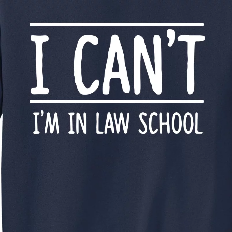 I Cant Im In Law School Student Future Attorney Sweatshirt