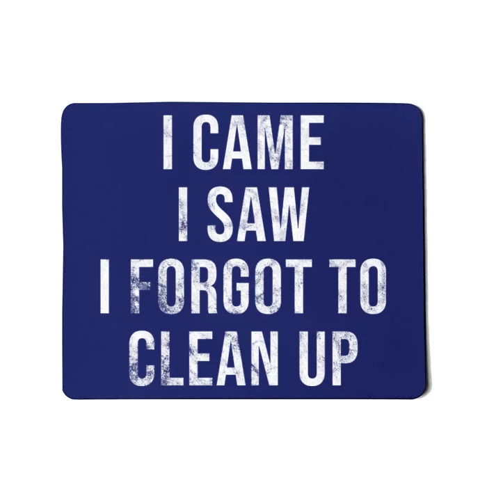 I Came I Saw I Forgot To Clean Up Funny Mousepad