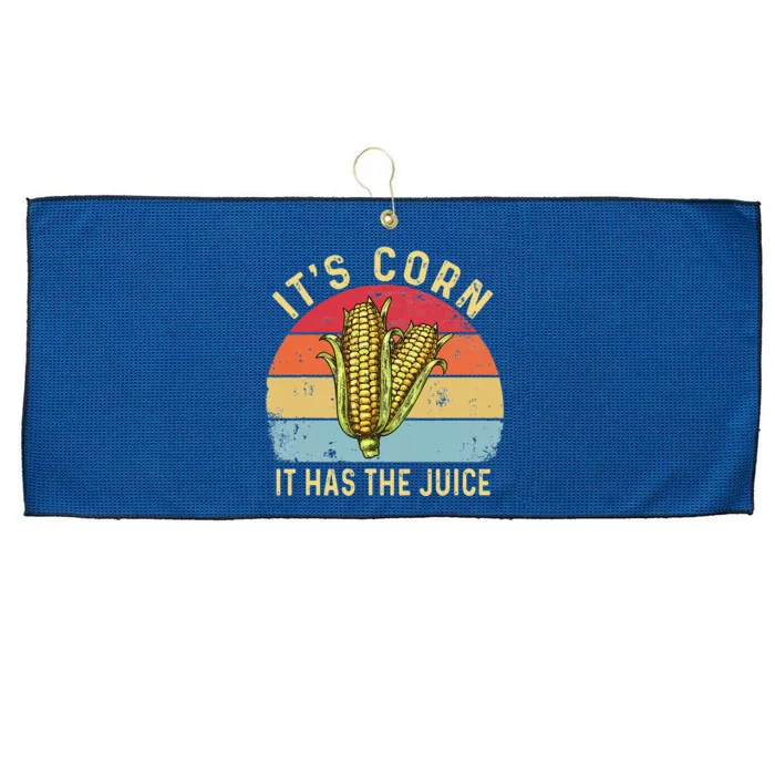 It`s Corn It Has The Juice Retro Funny Corn Trendy Large Microfiber Waffle Golf Towel