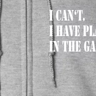 I Cant I Have Plans In The Garage Fathers Day Car Mechanics Full Zip Hoodie