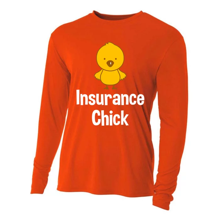 Insurance Chick Insurance Broker Insurance Agent Great Gift Cooling Performance Long Sleeve Crew