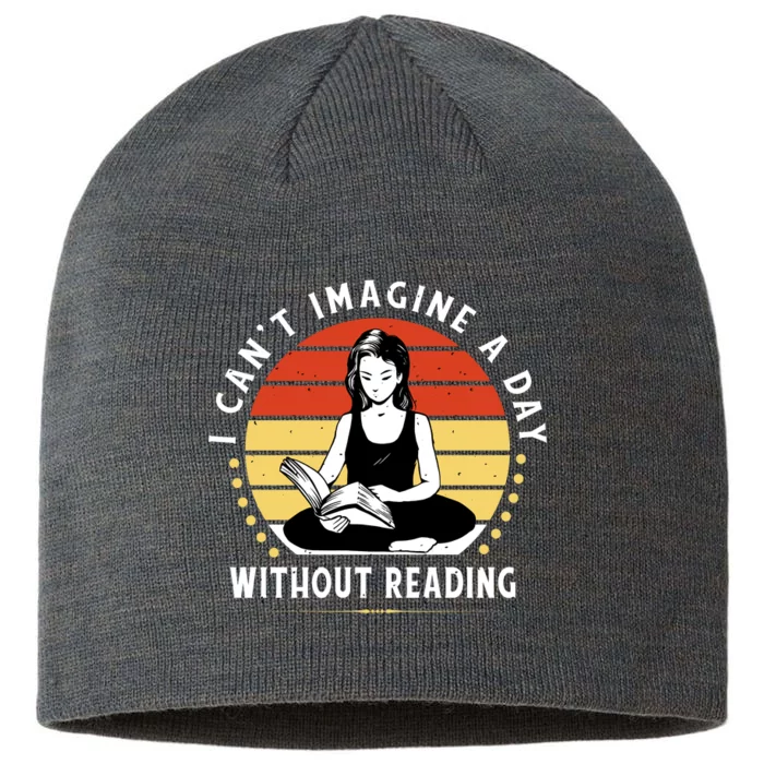 I Can't Imagine My Day Without Reading 8 1/2in Sustainable Knit Beanie