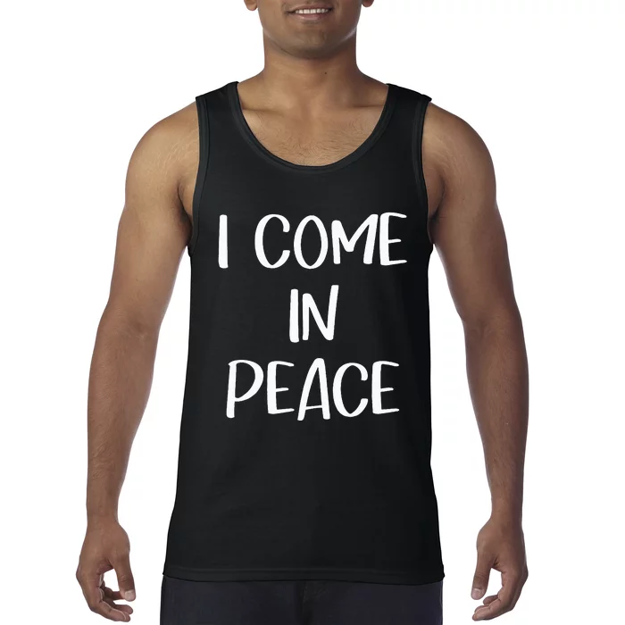 I Come In Peace IM Peace Couple Matching Tank Top